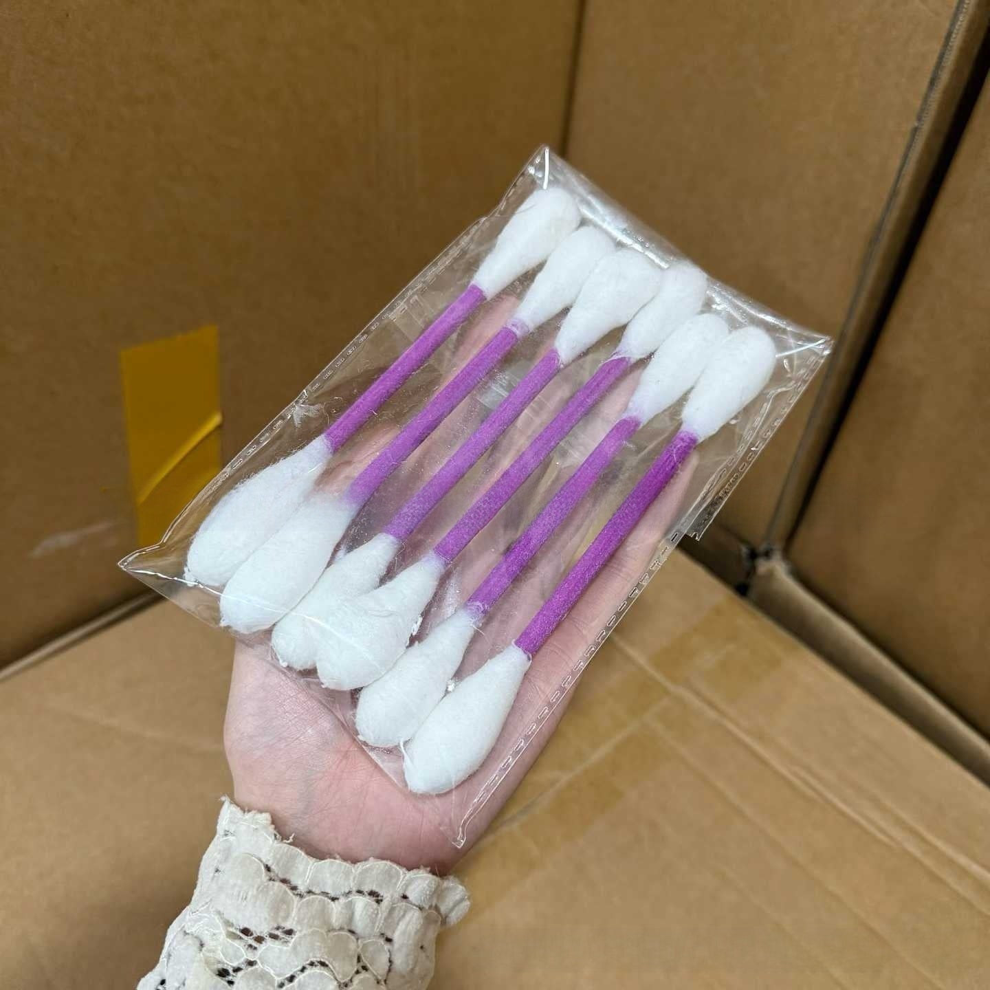 6 Pack Giant Cotton Swab Shaped Felt Cat Chew Toys