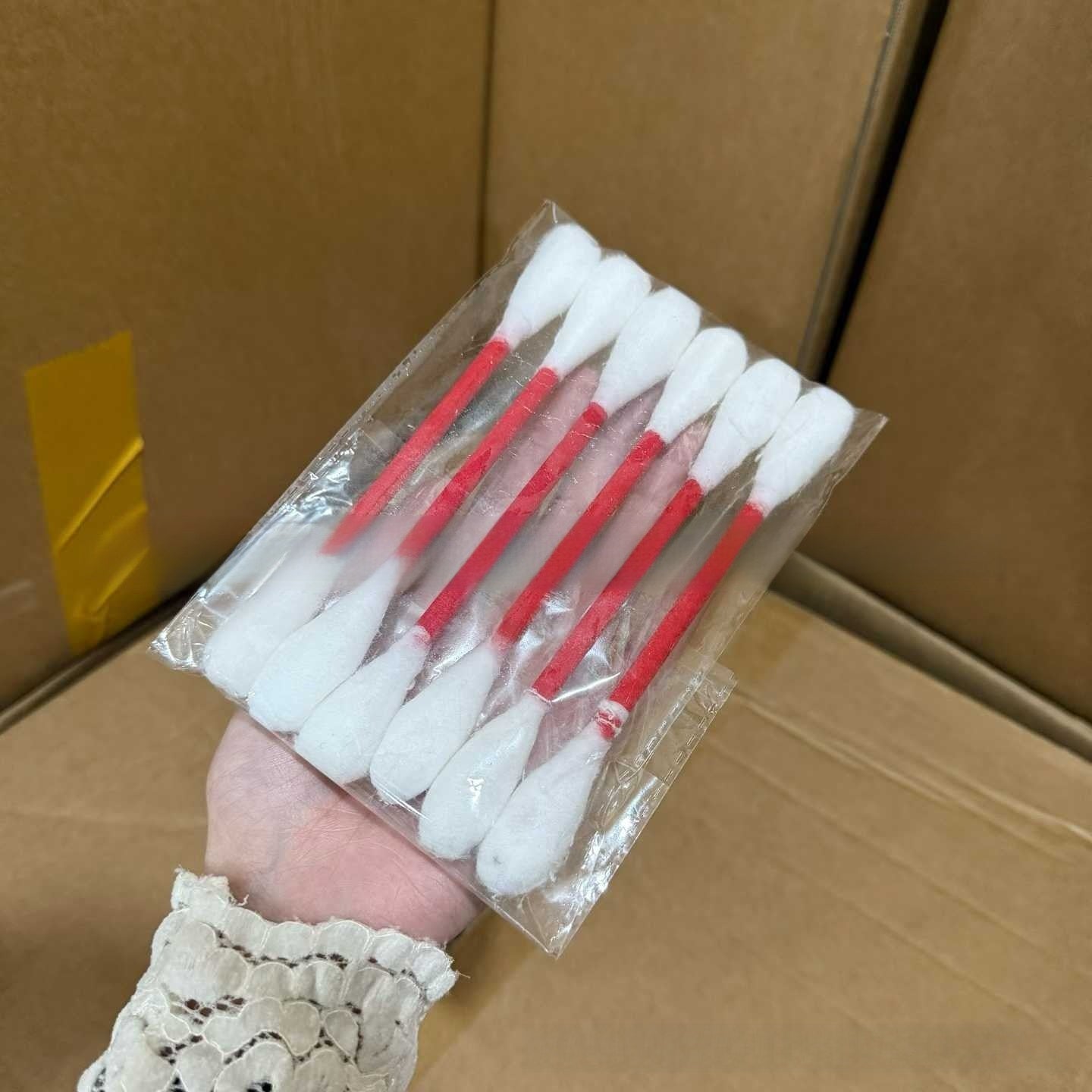 6 Pack Giant Cotton Swab Shaped Felt Cat Chew Toys