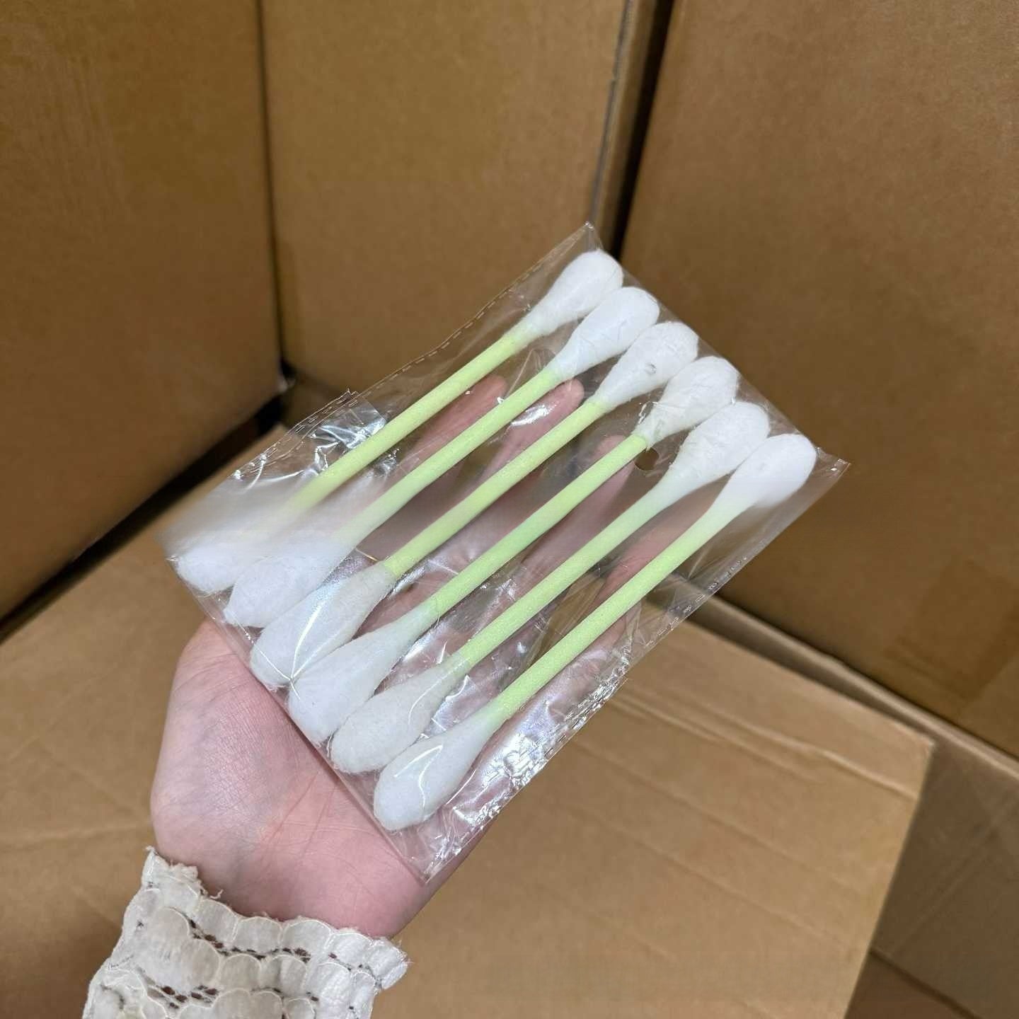 6 Pack Giant Cotton Swab Shaped Felt Cat Chew Toys