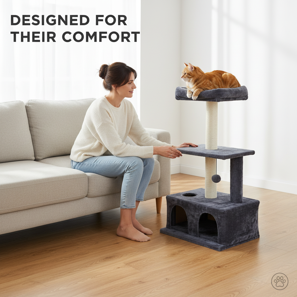 Cat Tree for Large Cats Cat Tower for Indoor