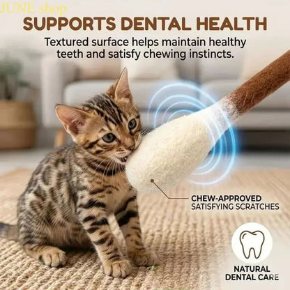 6 Pack Giant Cotton Swab Shaped Felt Cat Chew Toys