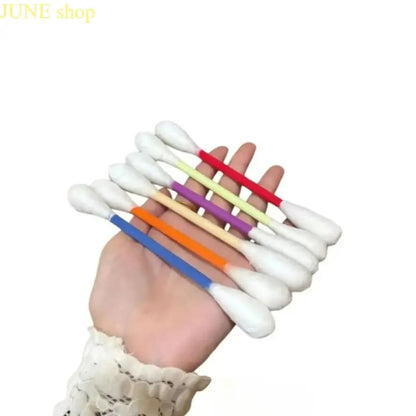 6 Pack Giant Cotton Swab Shaped Felt Cat Chew Toys